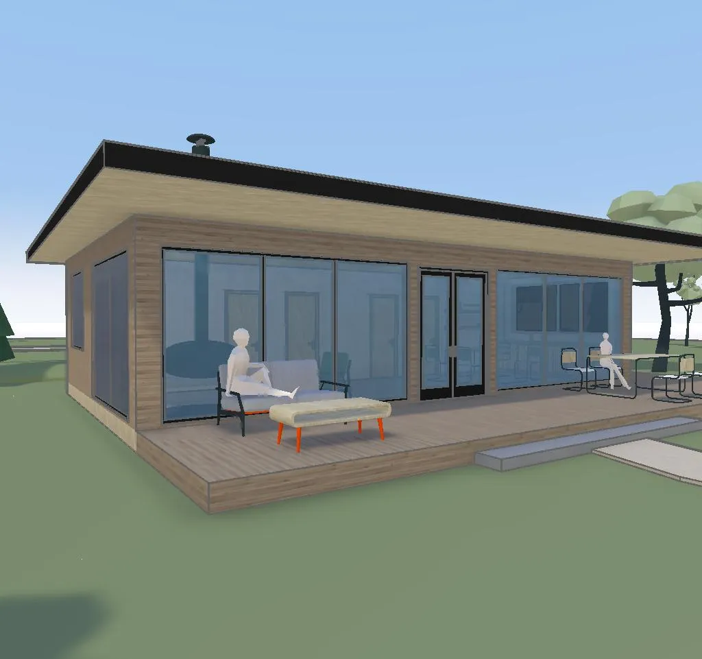 The 3D model it was rendered from, in Arkio