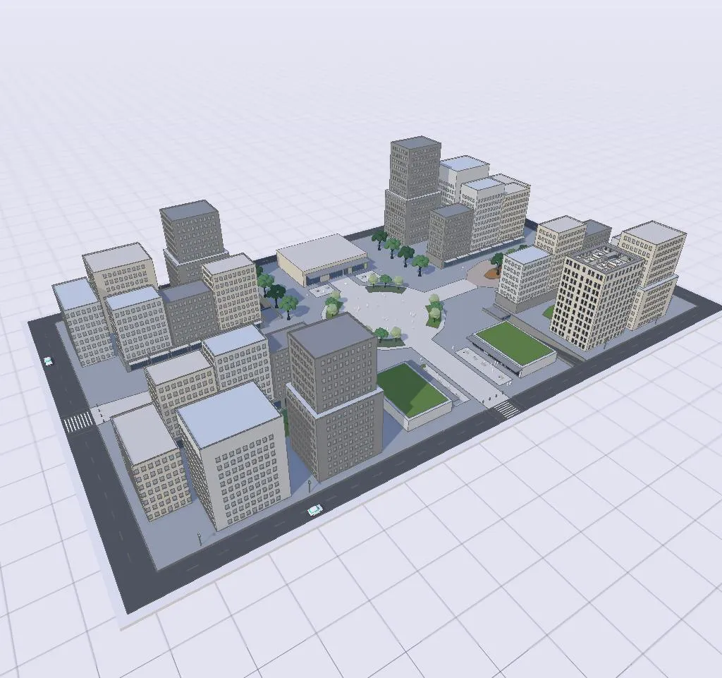 The 3D model it was rendered from, in Arkio