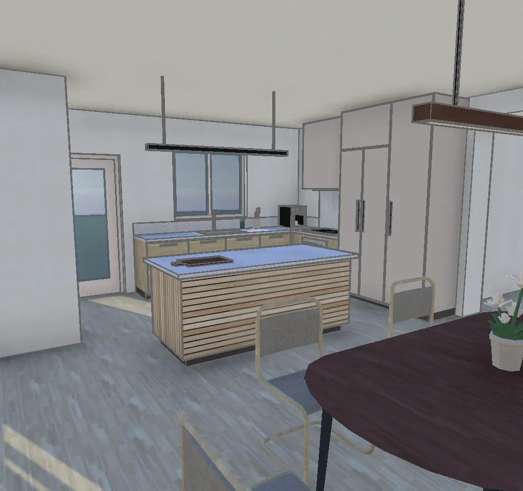 The 3D model it was rendered from, in Arkio