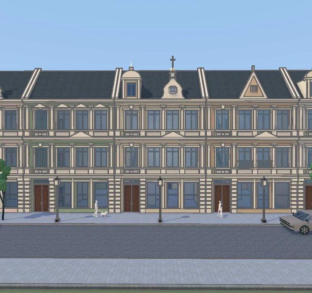 The 3D model it was rendered from, in Arkio