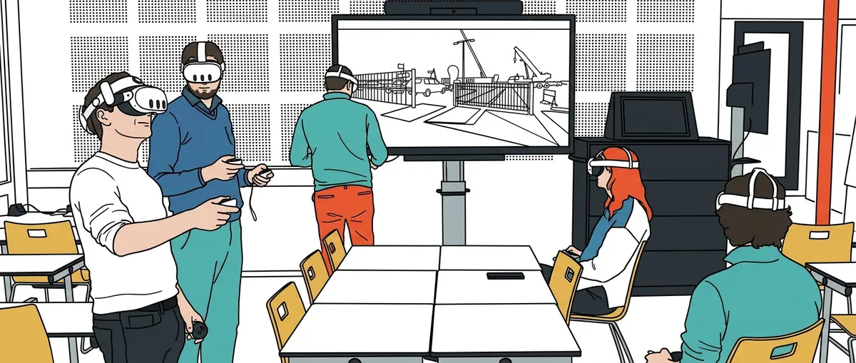 Students at Avans University using Arkio in an immersive design session