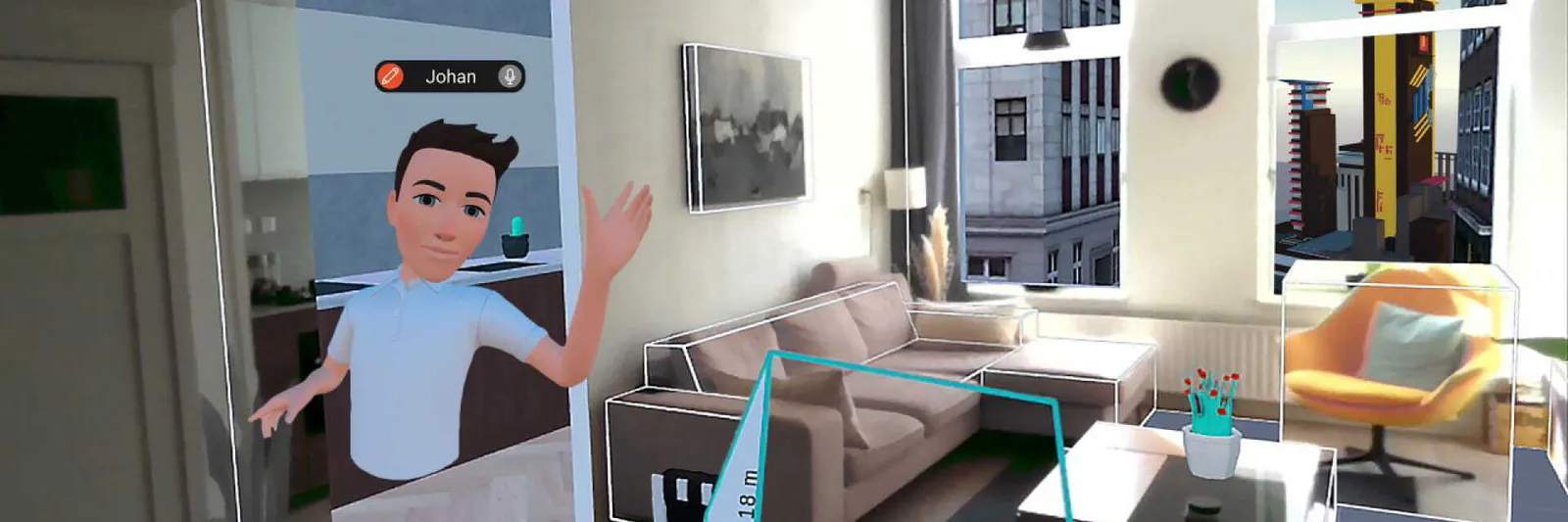 Working in mixed reality with room import and spatial anchors